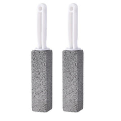 2pcs Pumice Stone Cleaning Brush With Handle