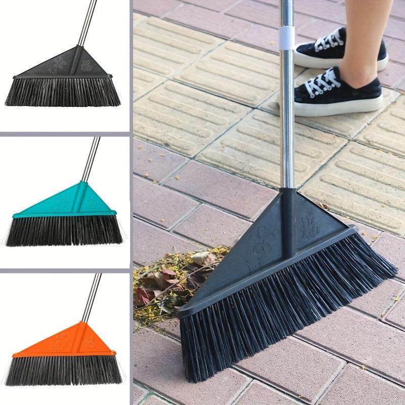 Garden Broom with Extra Broom Head for Outdoor Cleaning