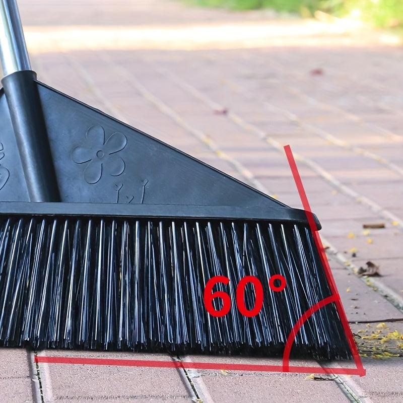 Garden Broom with Extra Broom Head for Outdoor Cleaning