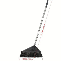 Garden Broom with Extra Broom Head for Outdoor Cleaning