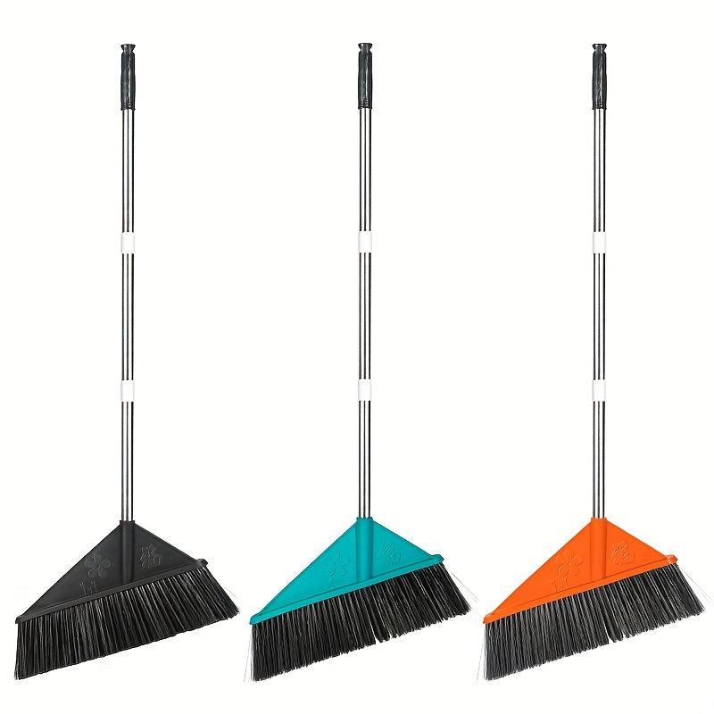 Garden Broom with Extra Broom Head for Outdoor Cleaning