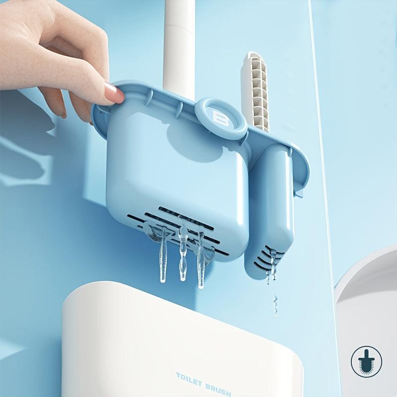 Toilet Brush And Plunger Set With 2 Brushes