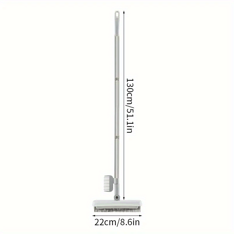 3-in-1 Floor Sanding Brush with Scraper, Long Handle & Silicone Gap Brush