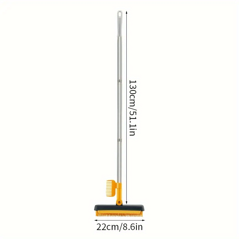 3-in-1 Floor Sanding Brush with Scraper, Long Handle & Silicone Gap Brush