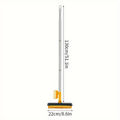 3-in-1 Floor Sanding Brush with Scraper, Long Handle & Silicone Gap Brush