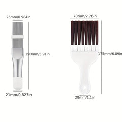 5-Piece AC Cleaning Set - 2 Fin Combs, Condenser Fin Straightener