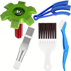 5-Piece AC Cleaning Set - 2 Fin Combs, Condenser Fin Straightener