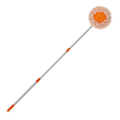 360 Rotating Floor Mop Retractable Mop for Home Floor Wall Cleaner Orange