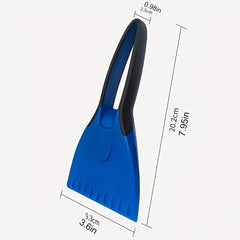 Silicone Car Ice Scraper with Non-slip Handle - Windshield Snow Shovel
