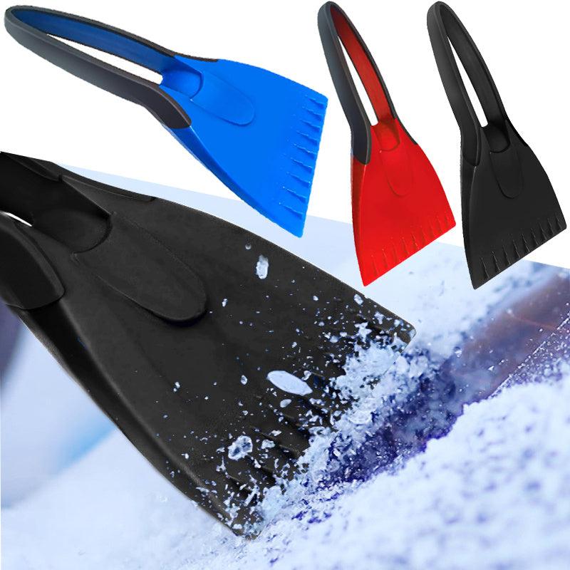 Silicone Car Ice Scraper with Non-slip Handle - Windshield Snow Shovel