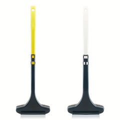 2pcs Window Screen Cleaning Brush with Scraper Long Handle