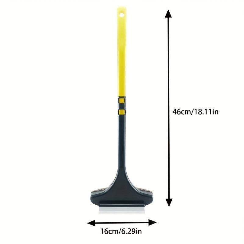 2pcs Window Screen Cleaning Brush with Scraper Long Handle