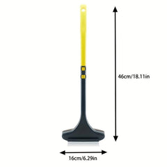 2pcs Window Screen Cleaning Brush with Scraper Long Handle
