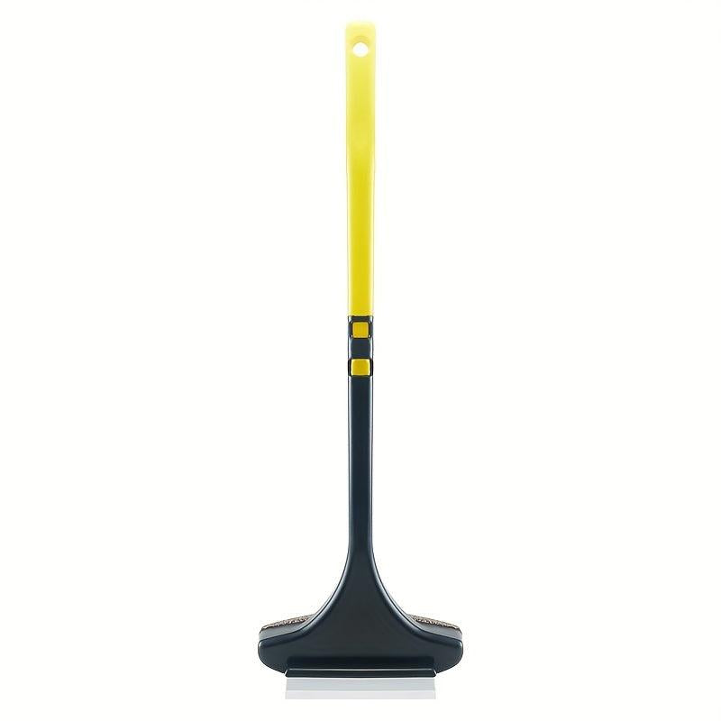 2pcs Window Screen Cleaning Brush with Scraper Long Handle