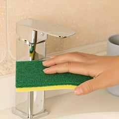 6pcs Double-sided Kitchen Cleaning Sponge Strong Decontamination