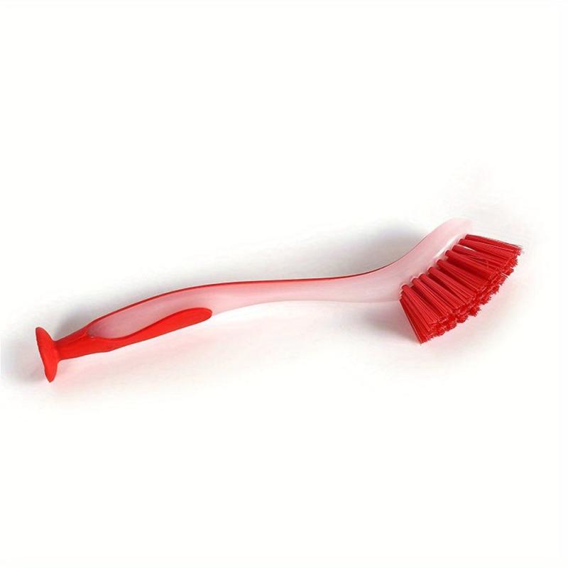 Long Handle Dishwashing Brush With Suction Cup Pot Dish Brush