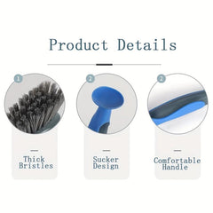 Long Handle Dishwashing Brush With Suction Cup Pot Dish Brush