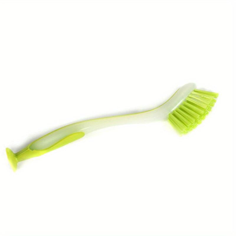 Long Handle Dishwashing Brush With Suction Cup Pot Dish Brush