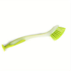 Long Handle Dishwashing Brush With Suction Cup Pot Dish Brush