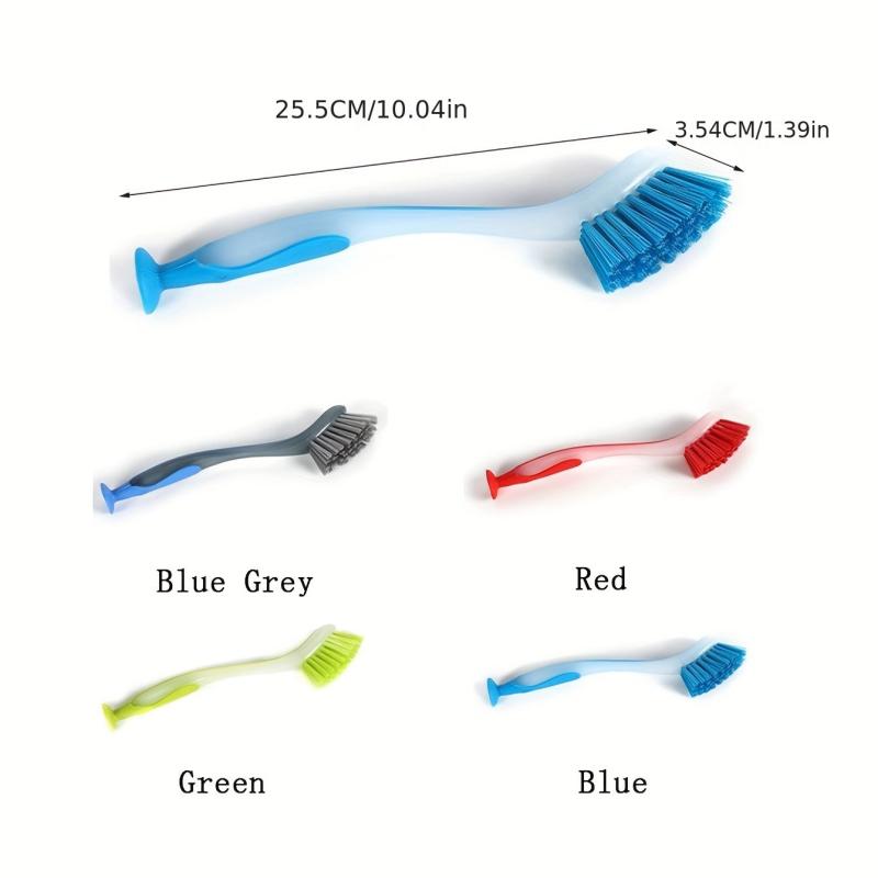 Long Handle Dishwashing Brush With Suction Cup Pot Dish Brush