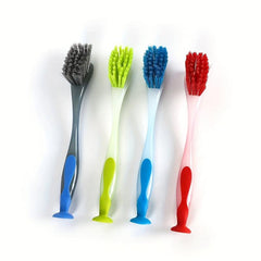 Long Handle Dishwashing Brush With Suction Cup Pot Dish Brush