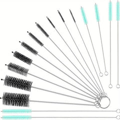 16pcs Reusable Straw Cleaning Brushes Assorted Colors