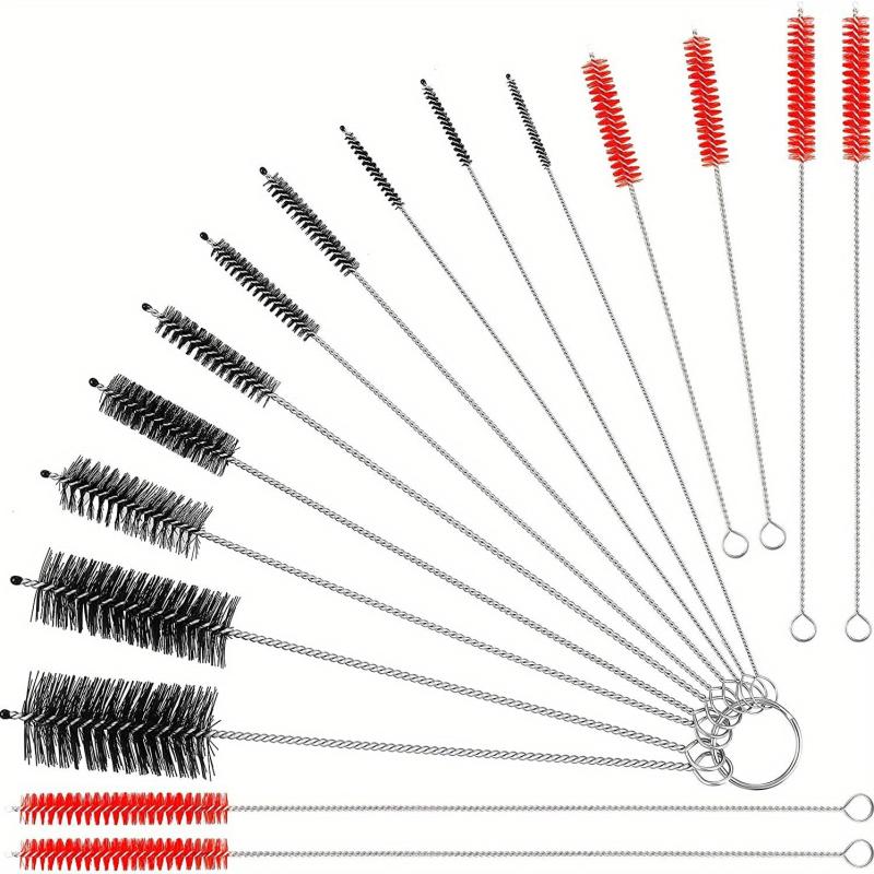 16pcs Reusable Straw Cleaning Brushes Assorted Colors