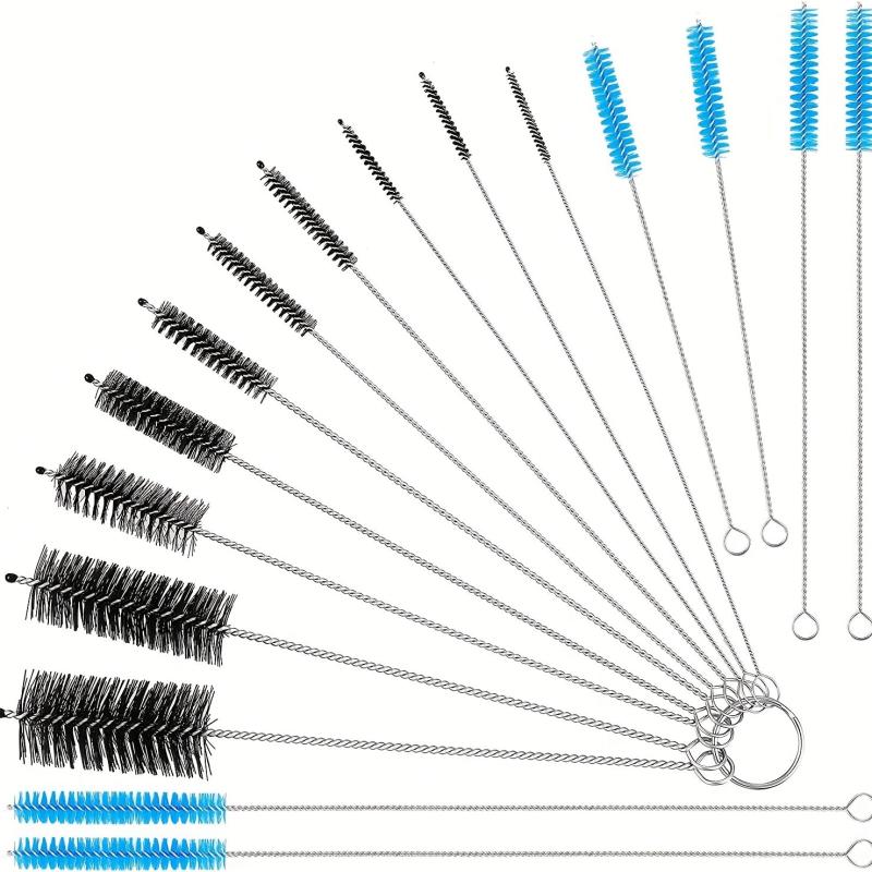 16pcs Reusable Straw Cleaning Brushes Assorted Colors