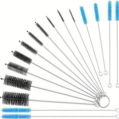 16pcs Reusable Straw Cleaning Brushes Assorted Colors