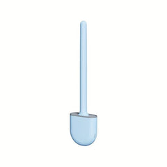 Wall Mounted Silicone Toilet Brush Set Flexible Cleaning Brush