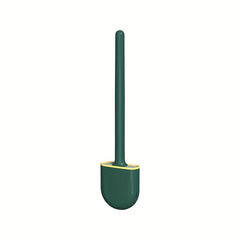 Wall Mounted Silicone Toilet Brush Set Flexible Cleaning Brush