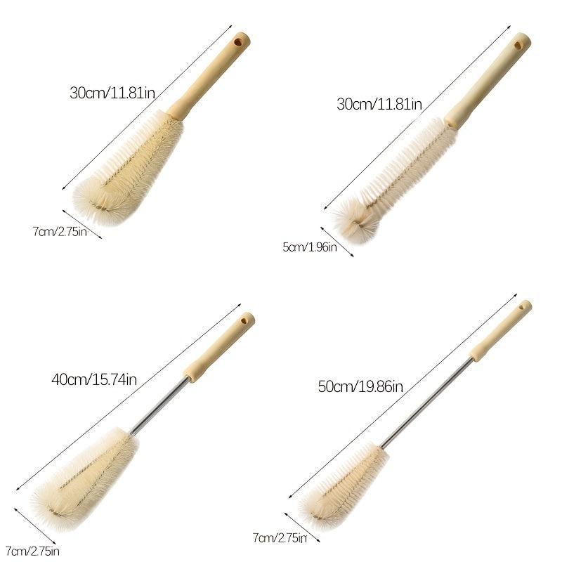 Long Handle Wooden Bottle Cleaning Brush for Easy Kitchen Cleaning