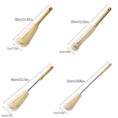 Long Handle Wooden Bottle Cleaning Brush for Easy Kitchen Cleaning