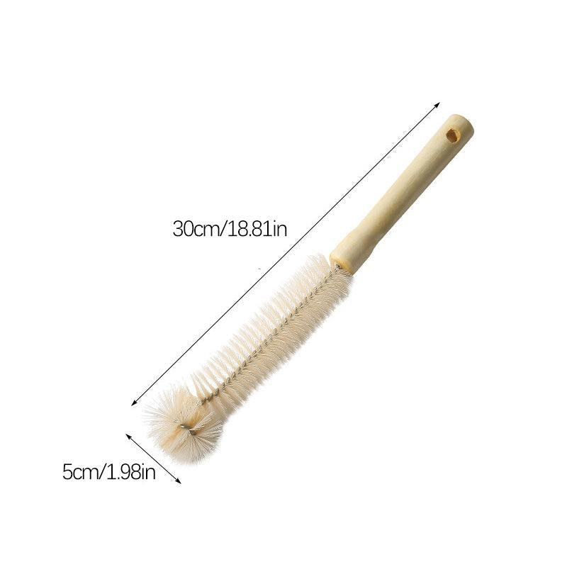 Long Handle Wooden Bottle Cleaning Brush for Easy Kitchen Cleaning