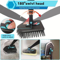 3-in-1 Long Handle Shower Cleaning Brush