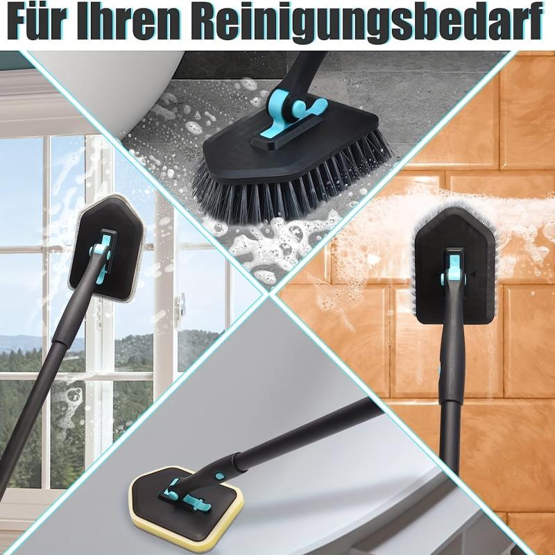 3-in-1 Long Handle Shower Cleaning Brush