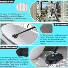 3-in-1 Long Handle Shower Cleaning Brush