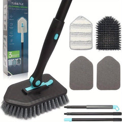 3-in-1 Long Handle Shower Cleaning Brush