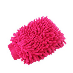 3pcs Microfiber Chenille Cleaning Tool Gloves Soft Mesh Back Car Wash Gloves