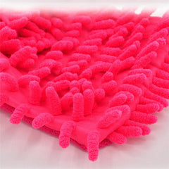 3pcs Microfiber Chenille Cleaning Tool Gloves Soft Mesh Back Car Wash Gloves