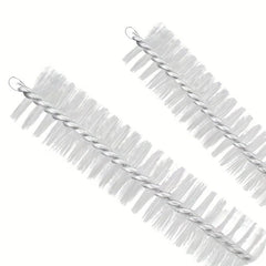 6pcs Straw Cleaner Brush Long Straw Brush Nylon Bristles Stainless Handle