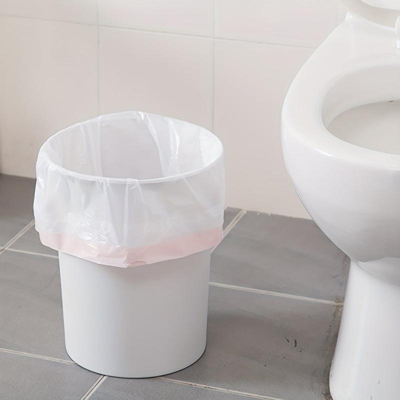 3 Rolls Drawstring Garbage Bags Thickened Kitchen Trash Bags Leak Proof Bin Line