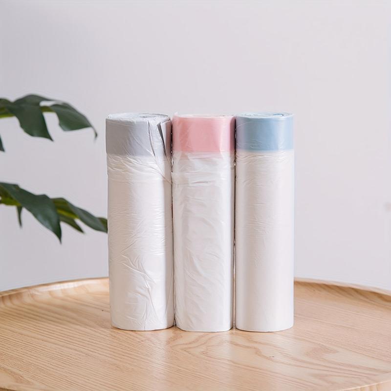 3 Rolls Drawstring Garbage Bags Thickened Kitchen Trash Bags Leak Proof Bin Line