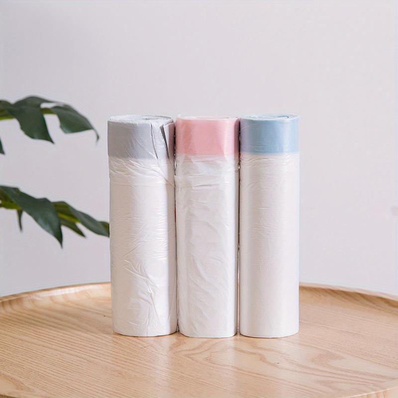 3 Rolls Drawstring Garbage Bags Thickened Kitchen Trash Bags Leak Proof Bin Line