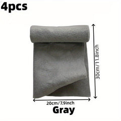 4pcs Magic Cloth Glass Cleaning Cloth No Trace No Watermark