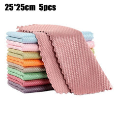 10pcs NanoScale Streak Miracle Cleaning Cloths - Reusable Easy Clean Towels