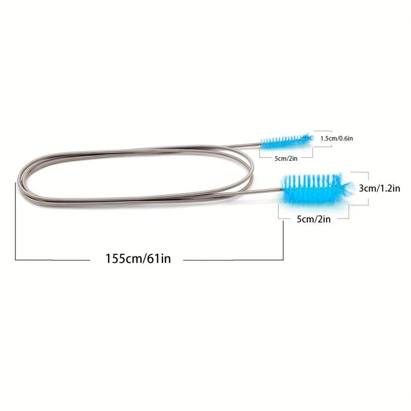 Flexible Drain Brush Nylon Tube Brush Elastic Hose Pipe Cleaning Brush