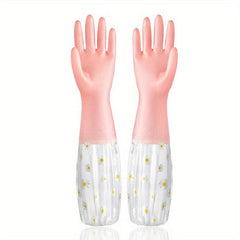 Thermal Dishwashing Gloves Waterproof Protective Non-slip Random