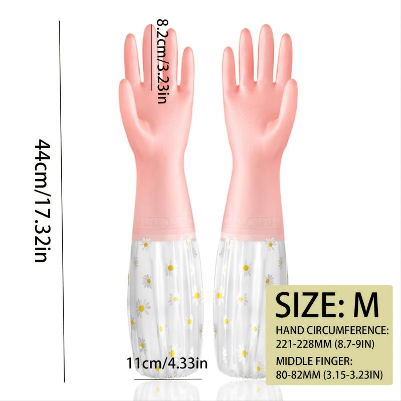 Thermal Dishwashing Gloves Waterproof Protective Non-slip Random