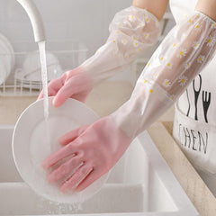 Thermal Dishwashing Gloves Waterproof Protective Non-slip Random